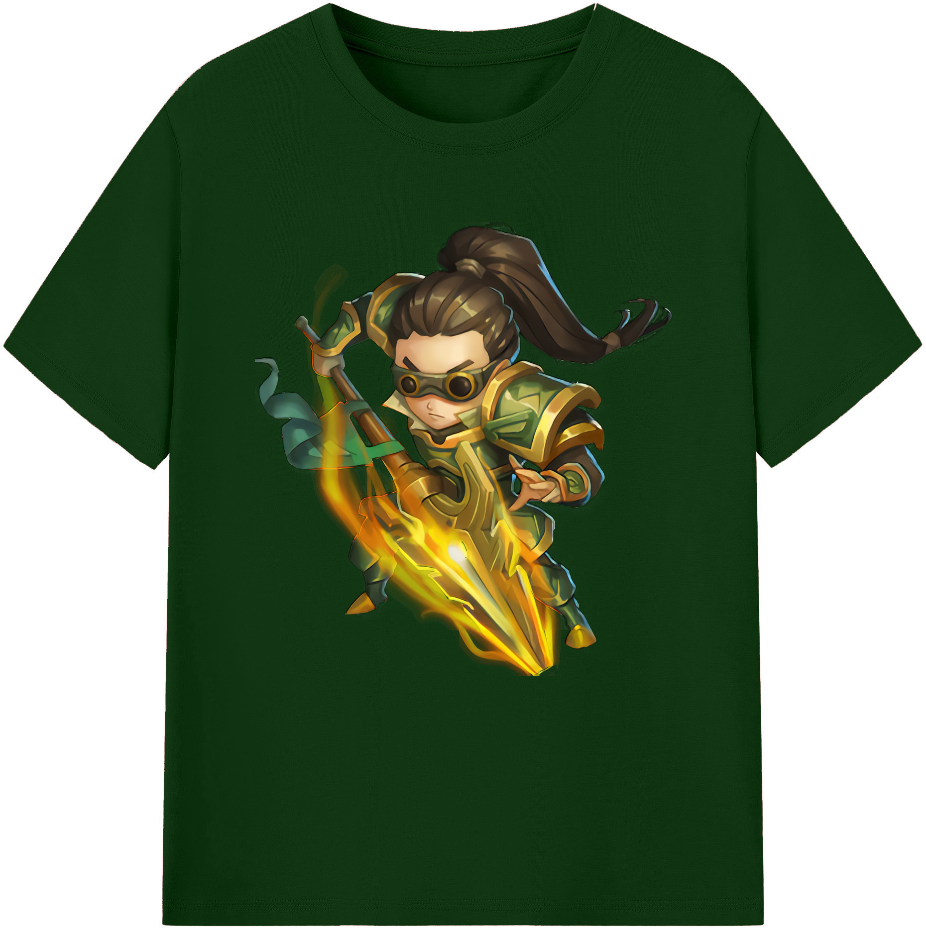リーグ・オブ・レジェンド League of Legends LOL 綿100％半袖Tシャツ（フロントプリント）